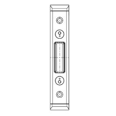 GU Deadbolt Keep U24 x 6mm With 12mm Axis To Suit Secury Panic E 6-40032-AC-0-8 - Stainless Steel