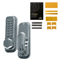 CODELOCKS CL255 Digital Lock With Optional Holdback CL255 SC With Fire Kit - Stainless Steel