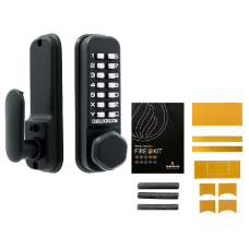 CL0255 Marine By Codelocks Digital Lock CL0255 With Fire Kit - Black