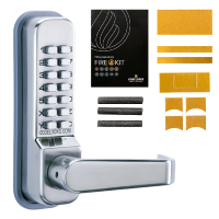 CODELOCKS CL425 Digital Lock With Mortice Lock CL425 With Fire Kit - Stainless Steel