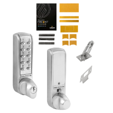 CODELOCKS CL2255 Battery Operated Digital Lock CL2255 Knob Operated With Fire Kit - Steel