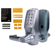 CODELOCKS CL5010 Battery Operated Digital Lock CL5010 Lever Operated With Fire Kit - Stainless Steel