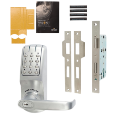 CODELOCKS CL5020 Battery Operated Digital Lock With Mortice Sash lock CL5020 BS FKP - Brushed Steel