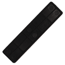 ALDRIDGE Flat Glazing Packers 100mm Length x 30mm Width (1000 PACK) 2mm Depth - Black