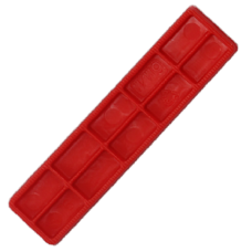 ALDRIDGE Flat Glazing Packers 100mm Length x 30mm Width (1000 PACK) 6mm Depth - Red