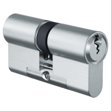 EVVA EPSnp DZ Euro Double Cylinder Keyed To Differ 3 Keys TS007 3* 77mm 41-36-10-31 44BE1 - Nickel Plated