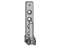 MACO TBT Pivot Post 52483 With 3mm Positioning Pin To Suit UPVC Silver