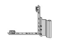 MACO TBT Rebated Corner Support 12 20-9 To Suit 9mm Eurogroove UPVC 54891 Left Hand - Silver