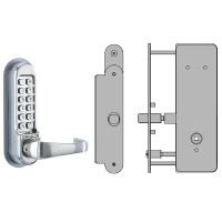 CODELOCKS CL0530 CL0535 Digital Lock with XTD Gate Lock CL0530 XTD Without Passage Set - Stainless Steel