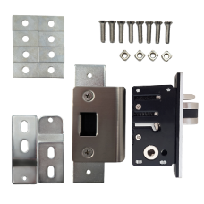 BORG LOCKS S203 Aluminium Latch 28mm Backset To Suit BL2000 BL4400 Series Left Handed With Fixing Kit