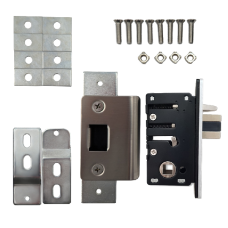 BORG LOCKS S505 Aluminium Latch 28mm Backset To Suit BL5000 Series Right Handed With Fixing Kit