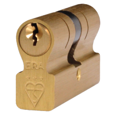 ERA Invincible BS Kitemarked 3 Star Double Cylinder 70mm 35/35 30/10/30 Keyed To Differ - Brass