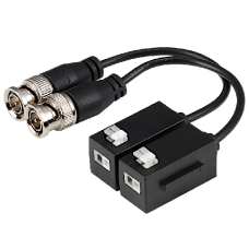 DAHUA HDCVI 4K Passive Video Transceiver Balun PFM800-4K Pigtail Design (Pack Of 2) Black