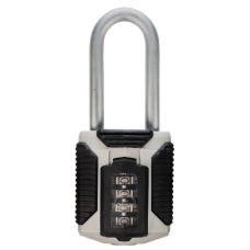 SQUIRE Vulcan ATL Boron Steel Long Shackle Combination Padlock Black & Silver