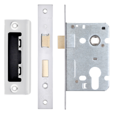 ERA Valiant Euro Mortice Sashlock Square End 64mm Case Satin Display - Satin Stainless Steel