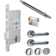 ABLOY EL560 DIN Electric Lock EN179 Compliant Package 1E 65mm Backset EN179 Package1E