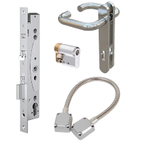 ABLOY EL460 Narrow Stile DIN Electric Lock EN179 Compliant Package 3E 35mm Backset EN179 Package3E