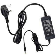 HAYDON MARKETING CCTV Inline Power Supply Lead & UK Plug 12VDC 5 Amp HAY-PSUINLINE5A - Black