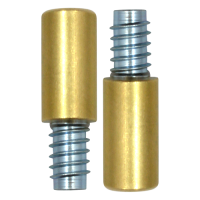 BRAMAH R1 ROLA Sash Window Stop 31mm R1/04B 2 Locks & 2 Inserts - Polished Brass