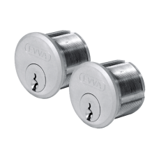 EVVA A5 RM1 Screw-In Cylinder  Keyed Alike Pair - Nickel Plated