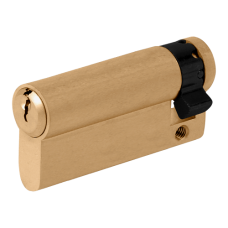 EVVA A5 HZ Euro Half Cylinder KD 61mm 52-9  - Polished Brass