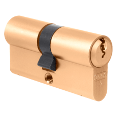 EVVA A5 DZ Off-Set Euro Double Cylinder 92mm 31-61 26-10-56 Keyed To Differ  - Polished Brass