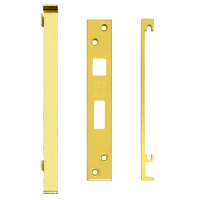 UNION 2968 Rebate To Suit L2244E, 224402 & 224403/4/5/6 Sashlocks 13mm PL - Polished Lacquered Brass