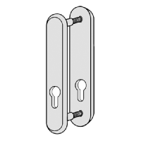 KICKSTOP 9600 188mm LockGuard  Euro - Satin Chrome