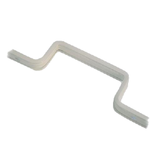 KICKSTOP 9606, 9608 & 9609 16mm London Door Bar 610mm Std Staple - White