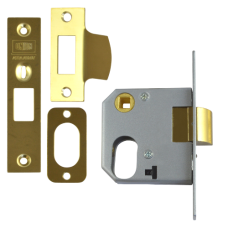 UNION 2332 Oval Nightlatch 64mm Case Only - Polished Lacquered Brass