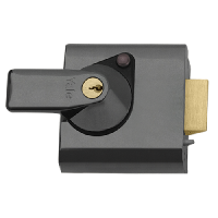 YALE PBS1 & PBS2 Auto Deadlocking Nightlatch 60mm CASE CYL  - Polished Brass