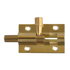 ASEC VITAL 25mm Wide Straight Barrel Bolt 38mm - Polished Brass