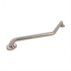 Angled Bathroom Grab Bar Polished Stainless Steel (250 x 590mm)