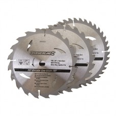 TCT Circular Saw Blades 20, 24, 40T 3pk (190 x 16 - No Ring)