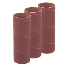 Silverline 140mm Bobbin Sleeves 3pk (38mm 60 Grit)