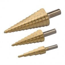 Titanium-Coated HSS Step Drill Set 3 pieces (3 pieces)