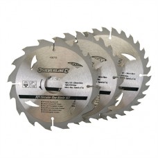 TCT Circular Saw Blades 16, 24, 30T 3pk (160 x 30 - 20, 16, 10mm Rings)