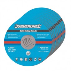 Metal Cutting Discs Flat 10pk (115 x 3 x 22.23mm)