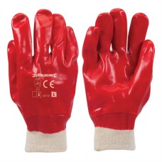 Red PVC Gloves (L 9)