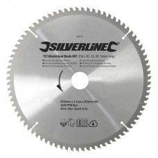 TCT Aluminium Blade 80T (250 x 30 - 25, 20, 16mm Rings)