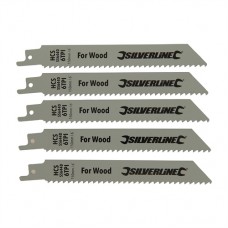 Recip Saw Blades for Wood 5pk (HCS - 6tpi - 150mm)