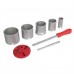 Tungsten Grit Holesaw Kit 8 pieces (33 - 83mm Dia)