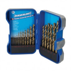 Titanium-Coated HSS Drill Bit Set 17 pieces (1 - 9mm)