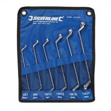 Deep Offset Ring Spanners Set 6 pieces (6 - 17mm)