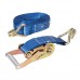 Ratchet Tie Down Strap J-Hook (6m x 38mm - Rated 750kg Capacity 1500kg)