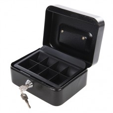 Metal Cash & Valuables Box Keyed (165 x 128 x 80mm)