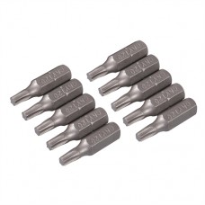 T20 Cr-V Screwdriver Bits 10pk (T20)