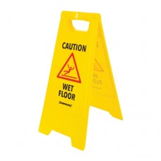 A Frame Caution Wet Floor Sign (295 x 610mm English)