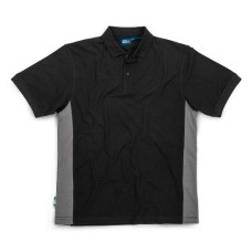 2-Tone Polo Black / Charcoal (XXL)