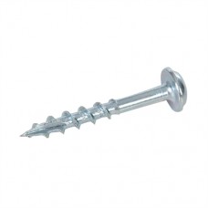 Zinc Pocket-Hole Screws Washer Head Coarse (P/HC 8 x 1-1/4in 100pk)